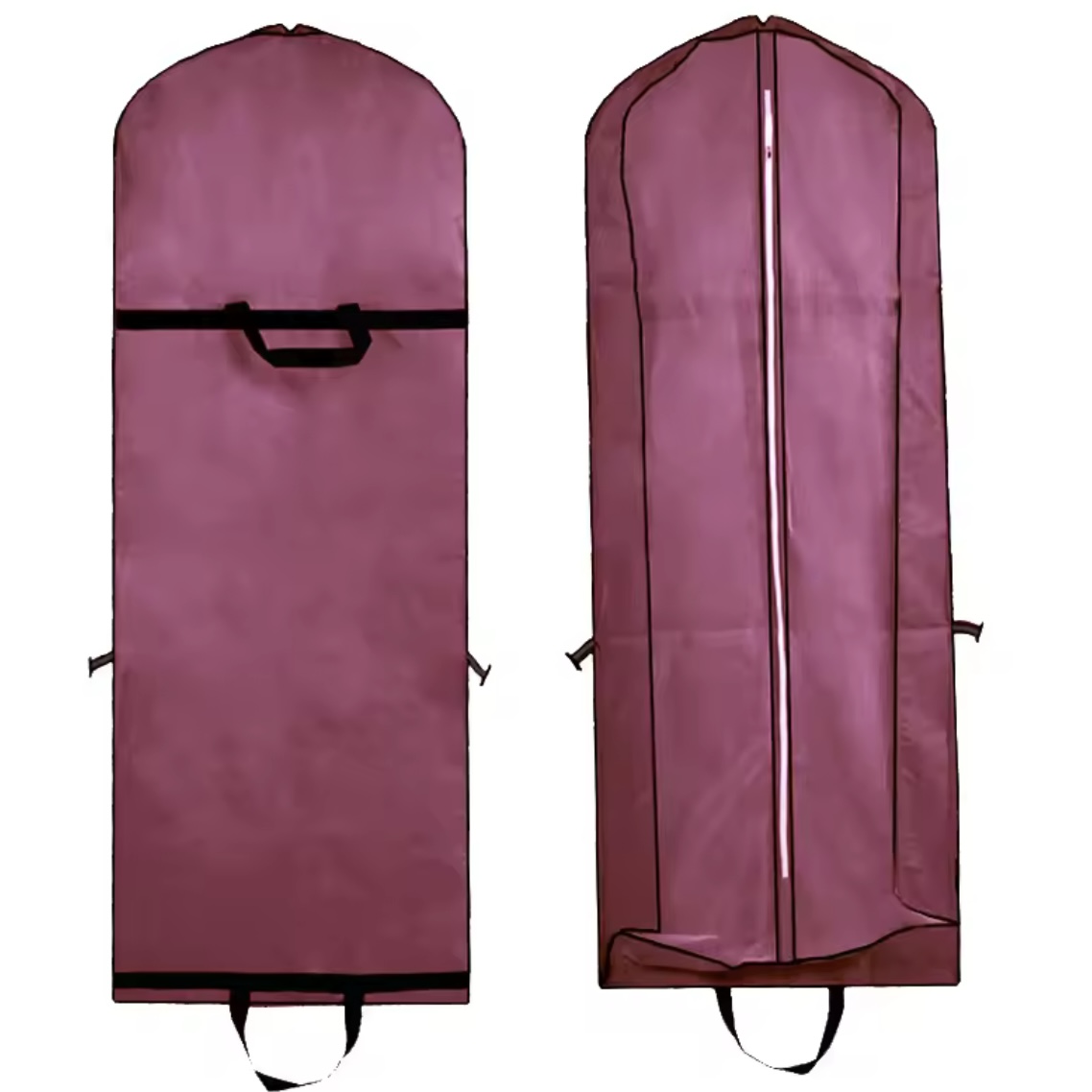 DG20011 ガーメントバッグ ドレスカバー 持ち運び  収納バッグ 不織布 ワインレッド