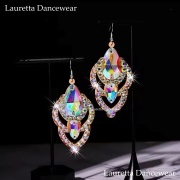 DA30005 ラインストーン ピアス 社交ダンス ラテンダンス サルサ ベリーダンス 軽量 高品質ラインストーン