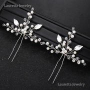 HA20001 2点セット ヘアアクセサリー ヘアピン ヘッドピース 髪飾り かんざし パーティー 結婚式  成人式  卒業式 プロム ドレス 着物