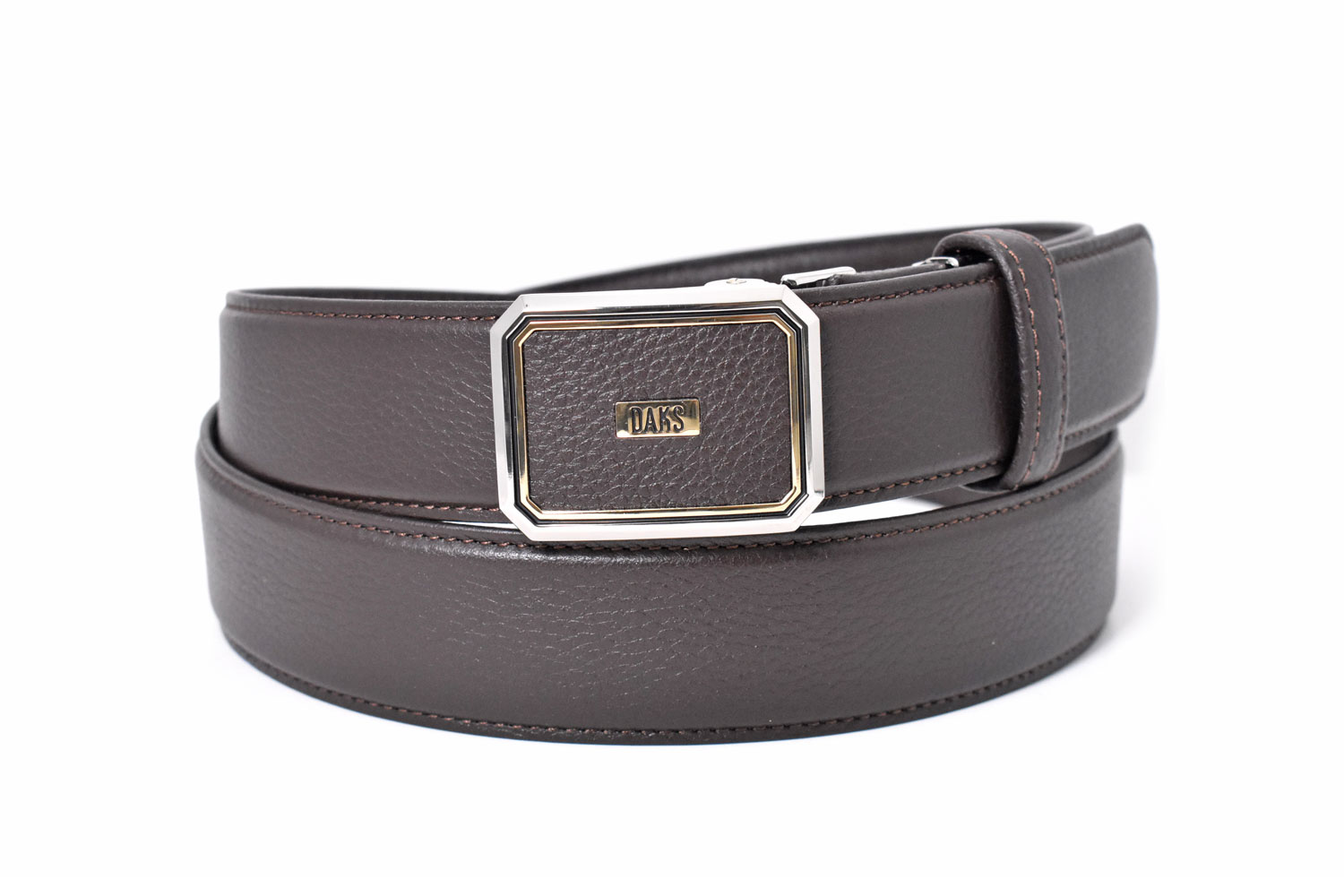 牛革 ビジネスベルト 35mm幅 スライドバックル式 「ダックス」 DB25910