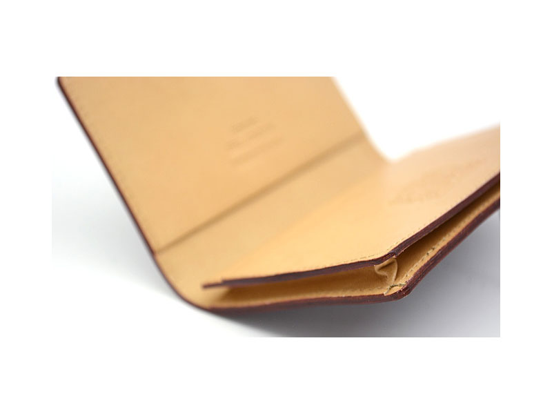 JUWEL Cordovan(ジュエルコードバン)　 名刺入れ　「プレリーギンザ」　NPJ1322　チョコ　正面