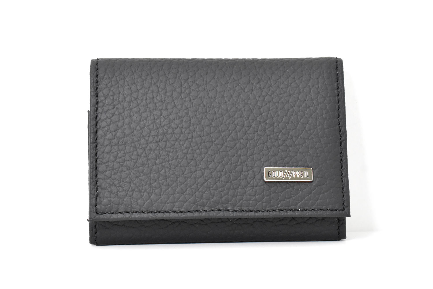 スペリオール170th Anniversary 小銭入れ 「ゴールドファイル」 GP24570　ブラック／オレンジ　正面