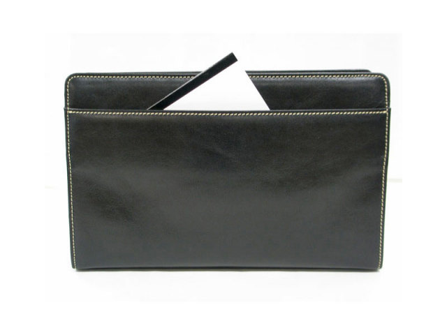 オックスフォード　クラッチバッグ　セカンドバッグ　「ゴールドファイル」　901206　バーガンディ　背面