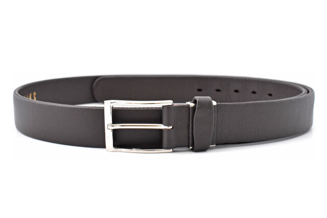 牛革　無双袋縫いベルト 「ダックス」 DB35810　チョコ　正面