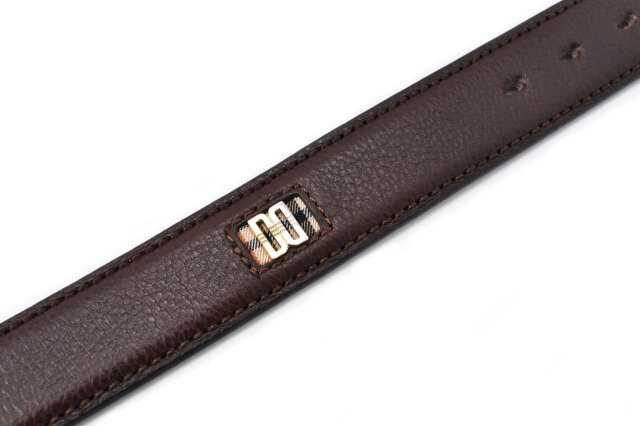 牛革 ワンポイントブローチベルト ピン式 「ダックス」 DB39780