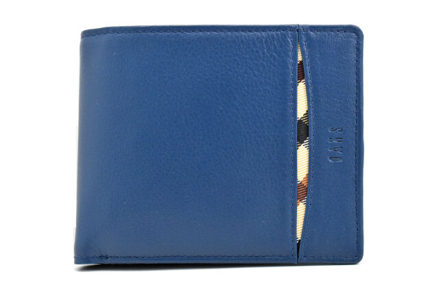 Crescent（クレセント） 二つ折り財布（小銭入れあり）  「DAKSダックス」　DP27113 ブルー　正面