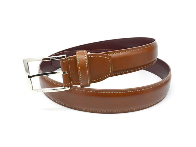 牛革スムース 35mm幅 ピン式 ベルト 「ゴールドファイル」 GB52412