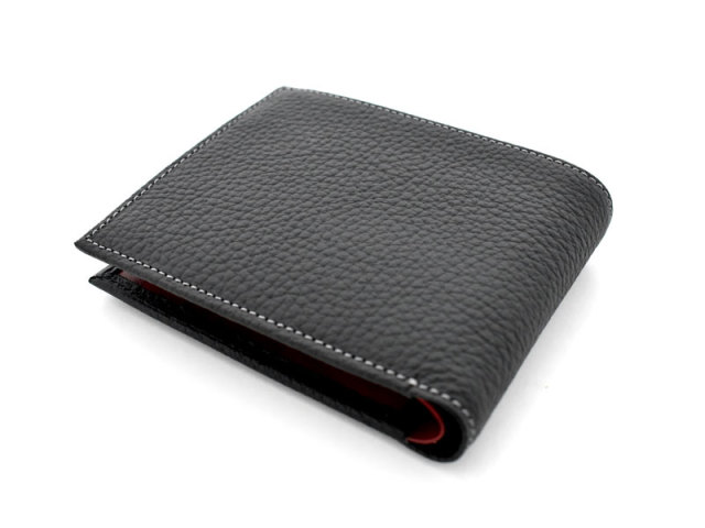 Superior（スペリオール） 二つ折り財布（小銭入れあり） 　「ゴールドファイル」　GP24217　ブラック　裏面