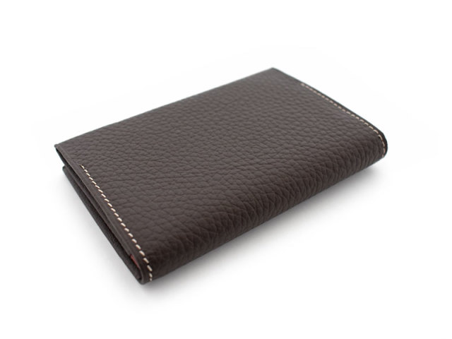 Superior（スペリオール） 名刺入れ 　「ゴールドファイル」　GP24485　ダークブラウン　裏面