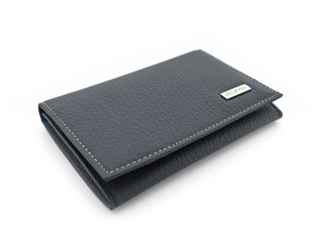 Superior（スペリオール） 名刺入れ 　「ゴールドファイル」　GP24485　ネイビー　正面