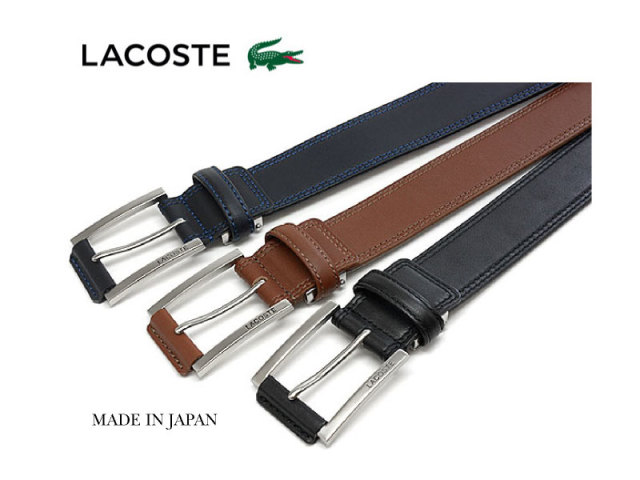 牛革 カジュアルベルト 「LACOSTE（ラコステ）」 LB67865