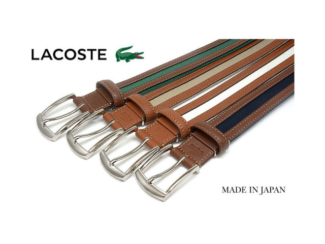 牛革付属　カジュアルベルト  「LACOSTE（ラコステ）」　LB71560　イメージ画像