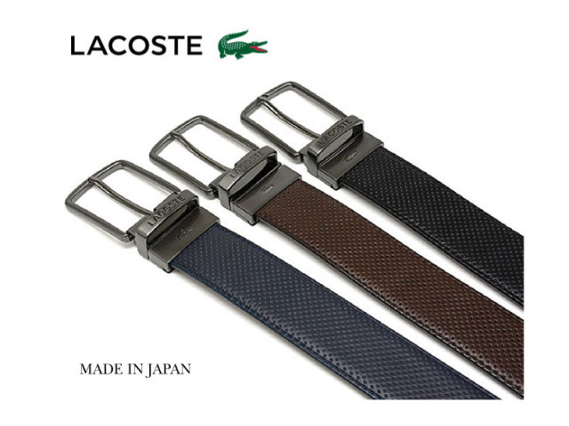 牛革 リバーシブルベルト 「LACOSTE（ラコステ）」 LB80090 