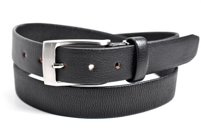 牛革ストレッチメンズベルト 30mm幅 ピン式 「プレリーギンザ
