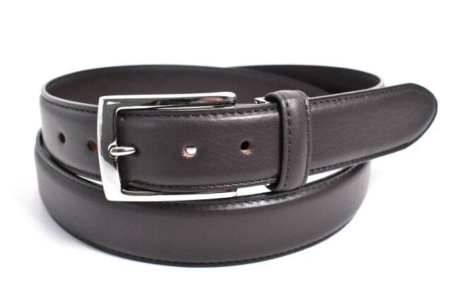 鹿革 メンズベルト 30mm幅 ピン式 「プレリーギンザ」 NB12612