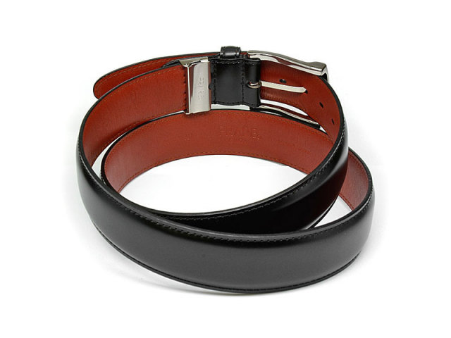 コードバン　ベルト 35mm幅　「プレリーギンザ」　NB15322　クロ　裏面