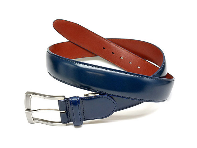 コードバン　ベルト 35mm幅　「プレリーギンザ」　NB15322　コン　正面