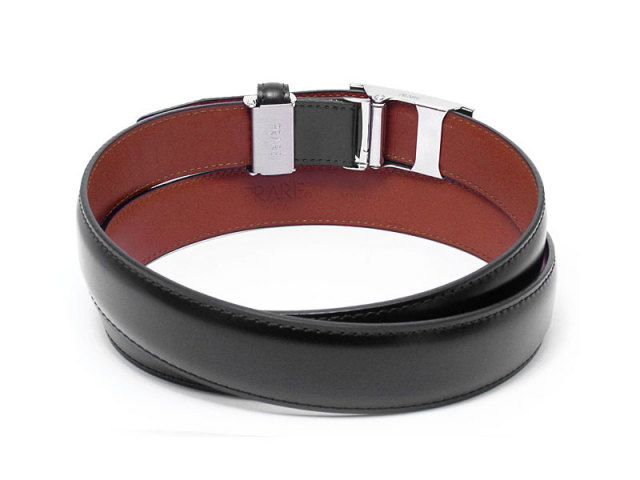 コードバン　ベルト スライドバックル式　「プレリーギンザ」　NB15419　クロ　裏面