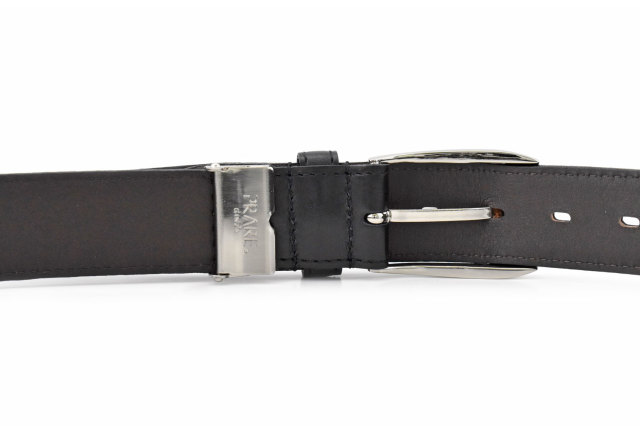 仔牛革　ビジネスベルト 「プレリーギンザ」 NB17910　クロ　裏面