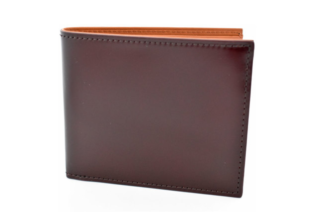 CORDOVAN1957(コードバン1957） 二つ折り財布（小銭入れなし） 「プレリー1957」 NP12318 チョコ 正面