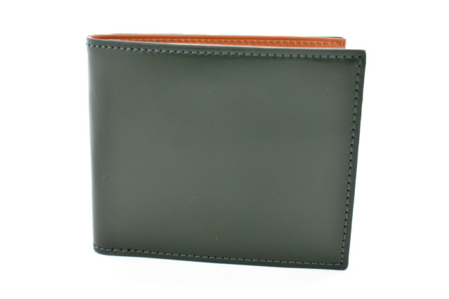 CORDOVAN1957(コードバン1957） 二つ折り財布（小銭入れなし） 「プレリー1957」 NP12318 グリーン 正面