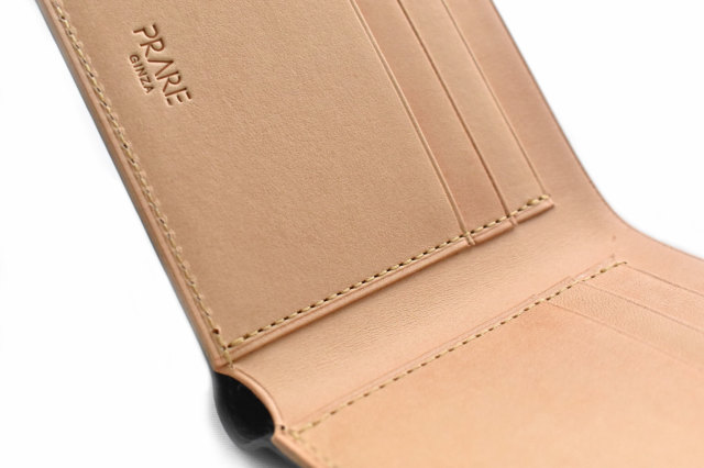 ナチュラルコードバン スマートコンパクト 二つ折り財布（小銭入れなし