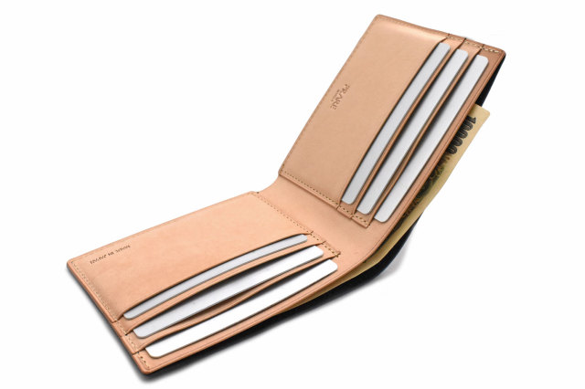 ナチュラルコードバン　スマートコンパクト　二つ折り財布（小銭入れなし） 「プレリーギンザ」　NP47222　イメージ画像