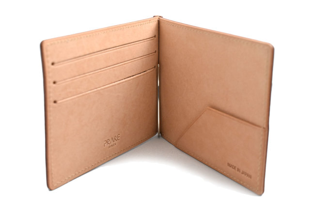 ナチュラルコードバン　スマートコンパクト　札ばさみ 「プレリーギンザ」　NP47321　チョコ　内作り