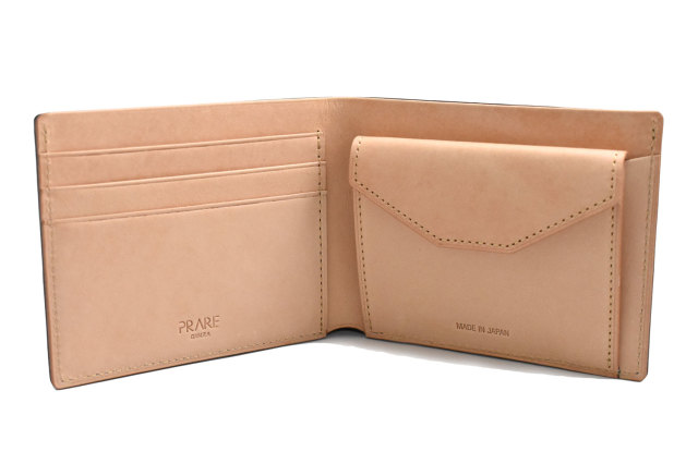 ナチュラルコードバン スマートコンパクト 二つ折り財布（小銭入れあり
