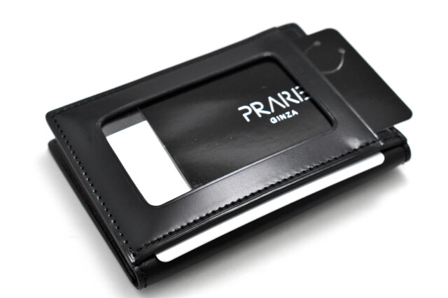 PRARE GINZA プレリーギンザ ナチュラルコードバン 長財布 ブラック ナチュラルコードバン パスケース 「プレリーギンザ」 NP49418