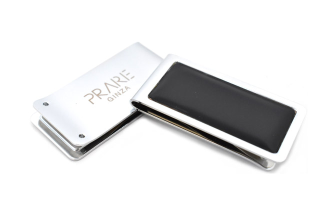 メタルコードバン　マネークリップ　「プレリーギンザ」　NP50140　クロ　正面