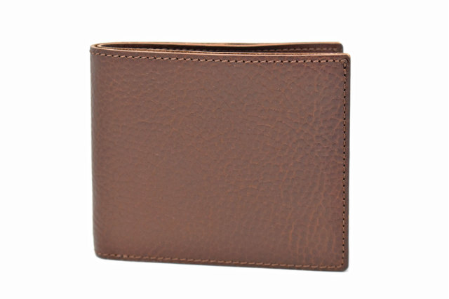 ミニマルクラシック　二つ折り財布（小銭入れあり） 「プレリーギンザ」　NP59217 ダークブラウン　正面