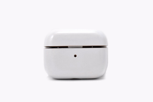 AirPods Pro Leathercase KICS（エアーポッツプロ　レザーケース） 「プレリーギンザ」 NP71398　ライトグレー　正面
