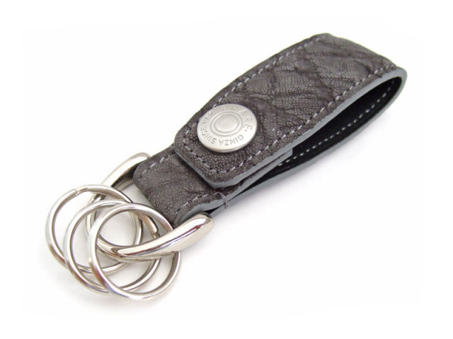 GINZAエレファント　キーホルダー　「プレリーギンザ」　NPM1490　クロ　正面