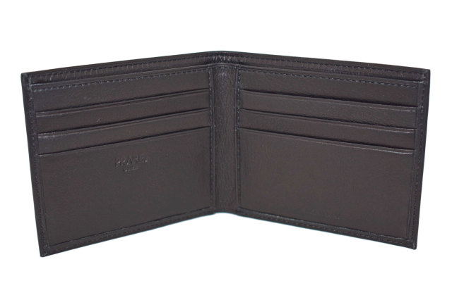 Glove high soft leather（グローブハイソフトレザー） 二つ折り財布（小銭入れなし）「プレリーギンザ」　NPM4514 クロ　内作り