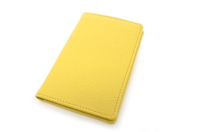 Comodity（コモディティ） カードケース 「ル・プレリーギンザ」 NPS5350　イエロー　正面