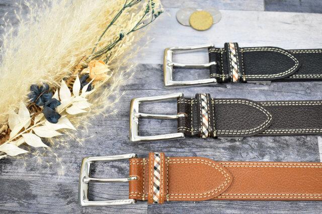 牛革　メンズ　カジュアルベルト 「ダックス」 DB20480　イメージ画像