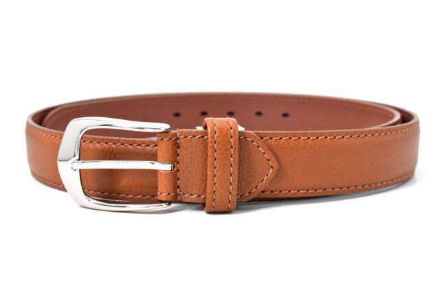 牛革　メンズ　ビジネスベルト 「ダックス」 DB39780　ブラウン　正面