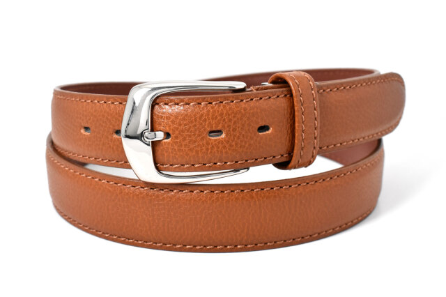 牛革　メンズ　ビジネスベルト 「ダックス」 DB39780　ブラウン　正面