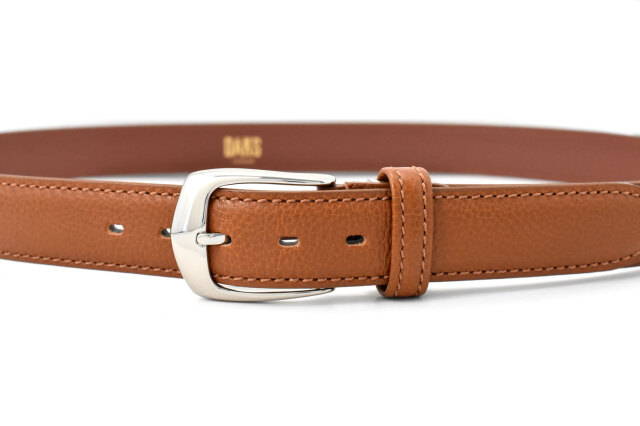 牛革　メンズ　ビジネスベルト 「ダックス」 DB39780　ブラウン　正面