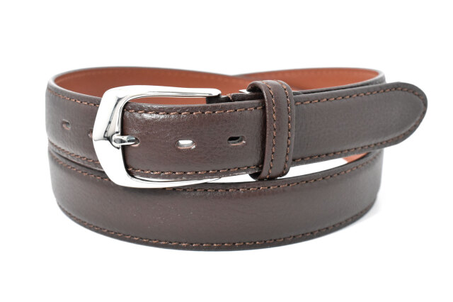 牛革　メンズ　ビジネスベルト 「ダックス」 DB39780　ダークブラウン　正面