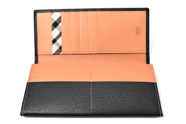 Luster（ラスター） 長財布（小銭入れあり）  「DAKSダックス」　DP35020　ブラック　内作り