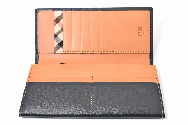 Luster（ラスター） 長財布（小銭入れあり）  「DAKSダックス」　DP35020　ネイビー　内作り