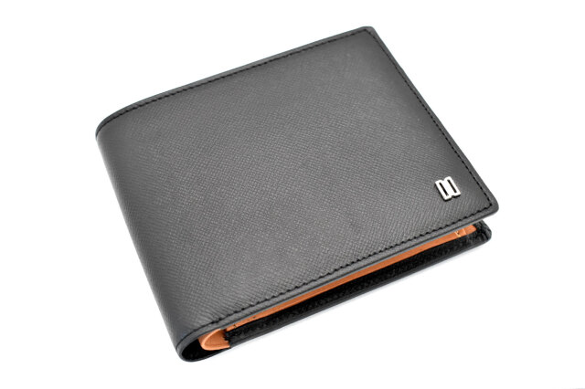 Luster（ラスター） 二つ折り財布（小銭入れあり）  「DAKSダックス」　DP35118　ブラック　正面