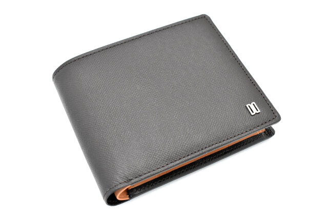 Luster（ラスター） 二つ折り財布（小銭入れあり）  「DAKSダックス」　DP35118　ダークブラウン　正面