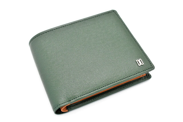 Luster（ラスター） 二つ折り財布（小銭入れあり）  「DAKSダックス」　DP35118　グリーン　正面
