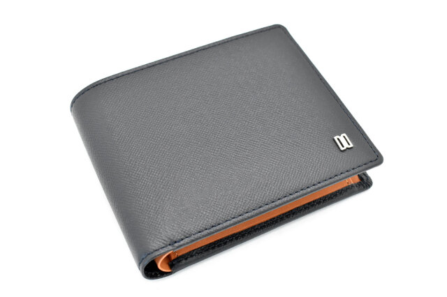 Luster（ラスター） 二つ折り財布（小銭入れあり）  「DAKSダックス」　DP35118　ネイビー　正面