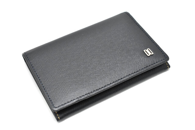 Luster（ラスター） 名刺入れ  「DAKSダックス」　DP35310　ネイビー　正面