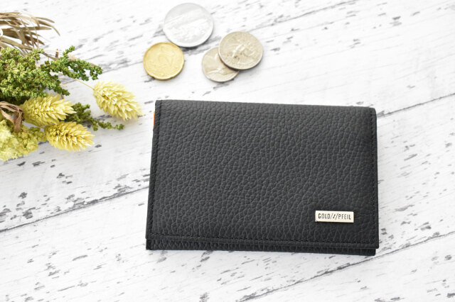 スペリオール170th Anniversary 名刺入れ 「ゴールドファイル」 GP24485　ブラック／オレンジ　イメージ画像