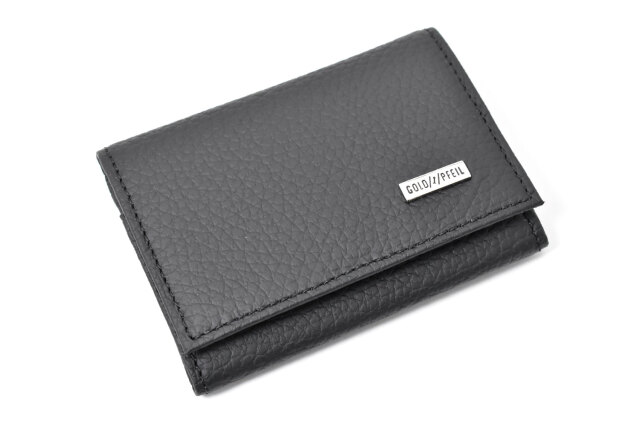 スペリオール170th Anniversary 小銭入れ 「ゴールドファイル」 GP24570　ブラック／オレンジ　正面